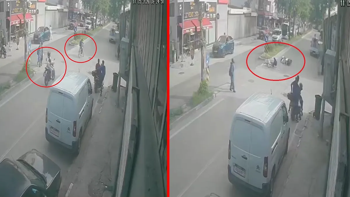 Bisikletlinin Kararsızlığı Kazaya Yol Açtı!
