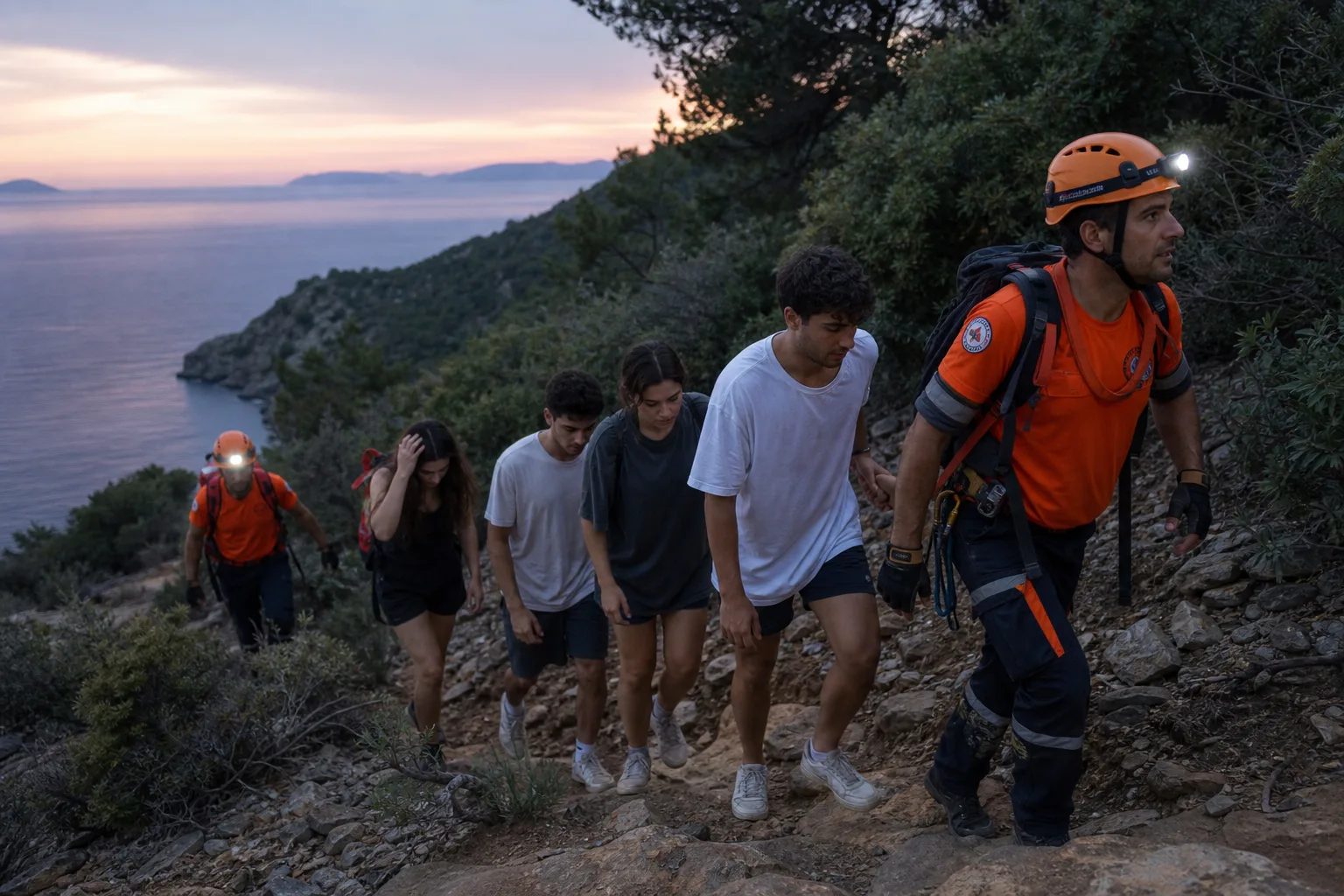 Bodrum’da 5 Genç Mahsur Kaldı, Ekipler Kurtardı