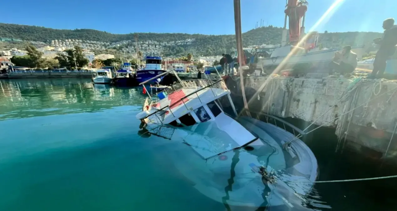 Bodrum’da Şiddetli Lodos Tekneleri Vurdu!