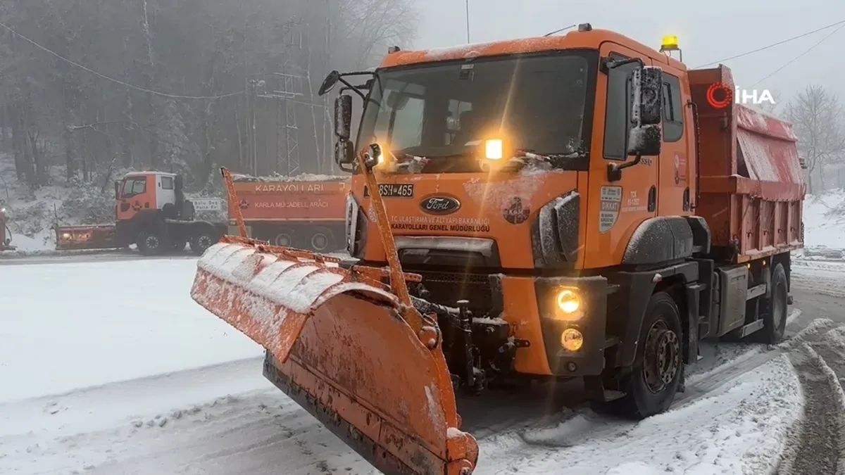 Bolu Dağı’nda Kar Yağışı: 10 cm Beyaz Tabaka