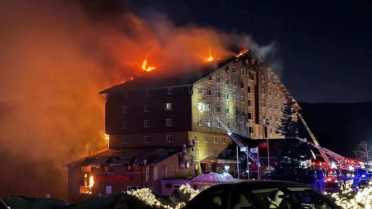 Bolu’daki Otel Yangınında 13 Kişi İçin İddianame Hazırlandı