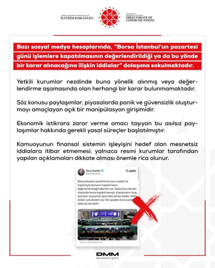 Borsa İddiaları Yalanlandı, Bakan Şimşek Güvendi
