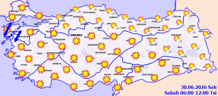 Bugün Hava Açık, Kuvvetli Rüzgar Uyarısı Var!