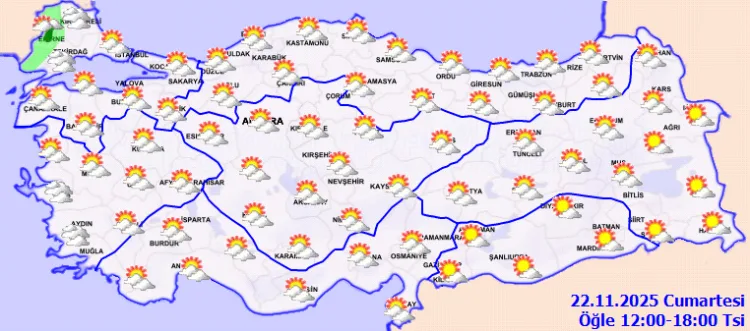 Bugün Hava Durumu: Sağanak ve Sıcaklık Normların Üstünde