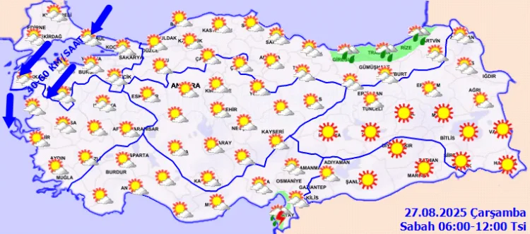 Bugün Hava Sıcak, Rüzgar Kuvvetli Uyarısı!