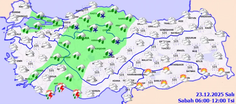 Bugün Parçalı Bulutlu, Yağışlar Bekleniyor!
