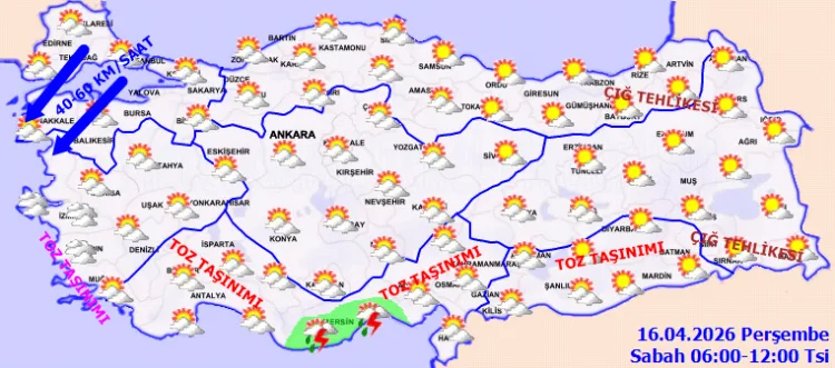 Bugün Ülke Genelinde Sağanak Yağış ve Rüzgar Uyarısı