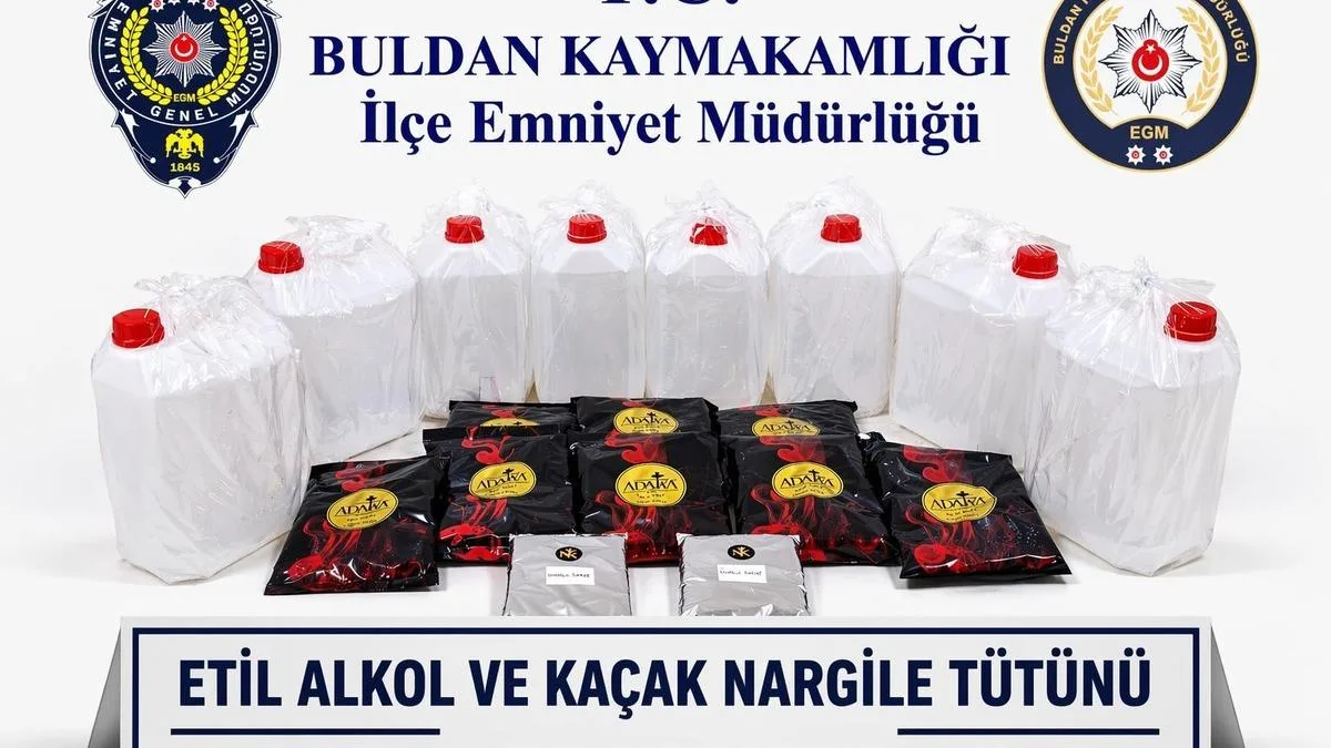 Buldan’da 40 Litre Kaçak Alkol Ele Geçirildi