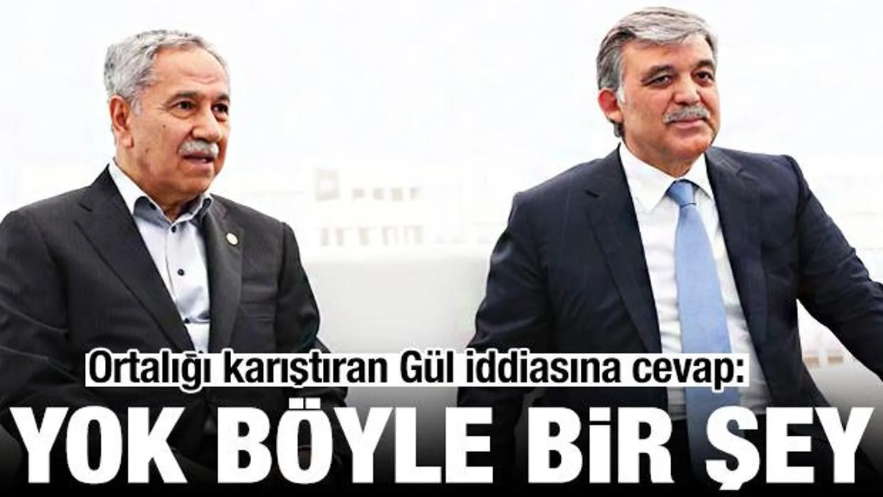 Bülent Arınç: Yeni Parti İddiaları Asılsız!