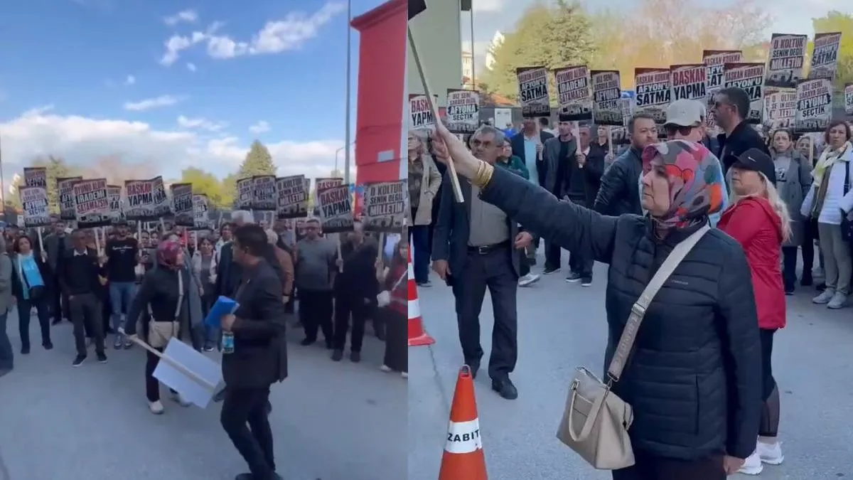 Burcu Köksal’ın AK Parti’ye Geçiş İddiası Protesto Edildi