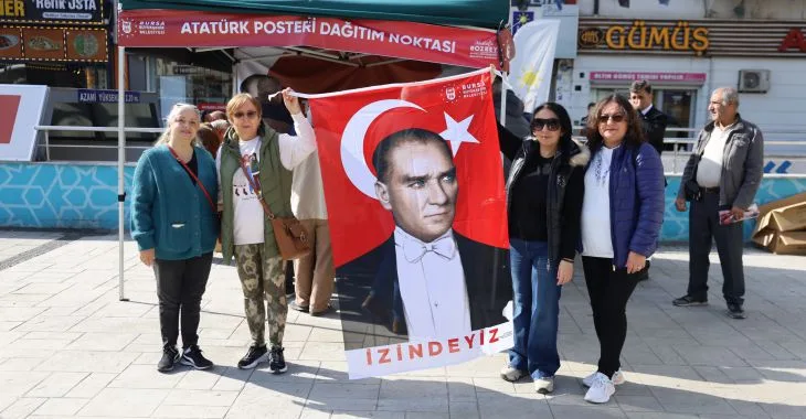 Bursa, Atatürk Posterleriyle Şenleniyor!