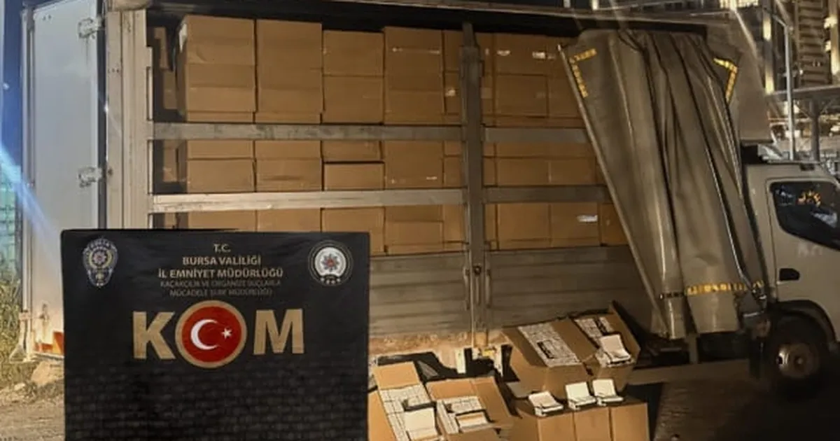 Bursa’da 3 Milyon Kaçak Makaron Ele Geçirildi!