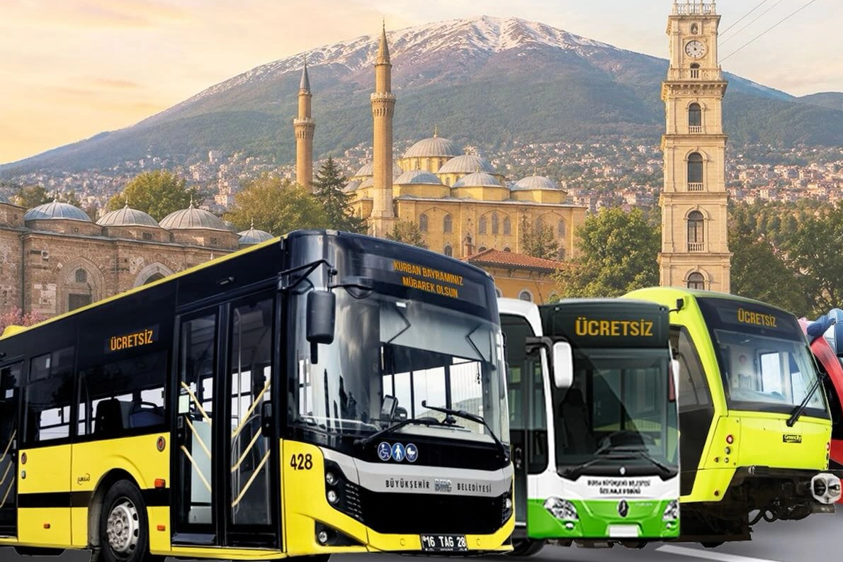 Bursa’da Bayramda Ulaşım Ücretsiz!