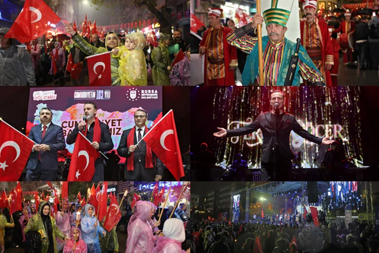 Bursa’da Cumhuriyet coşkusu
