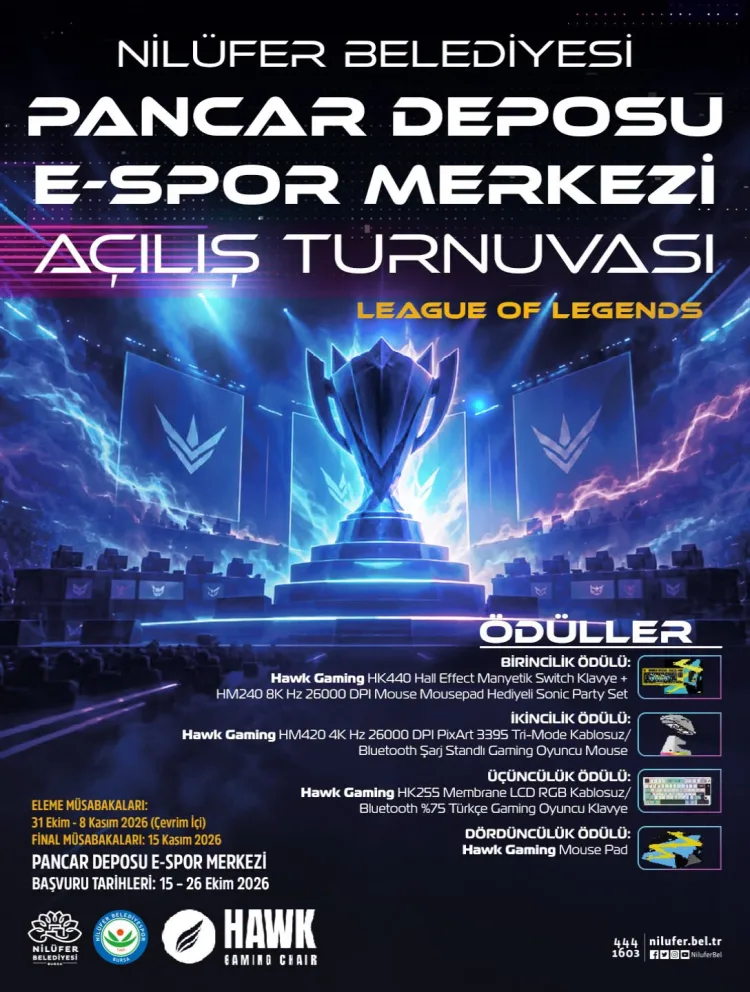 Bursa’da E-Spor Merkezi Açılıyor, Turnuva Başlıyor!