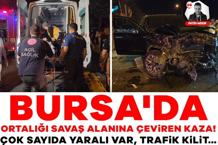 Bursa’da Feci Kaza! Ambulans Kamyonetle Çarpıştı