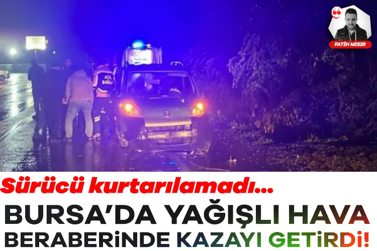 Bursa’da Feci Kaza: Sürücü Hayatını Kaybetti!