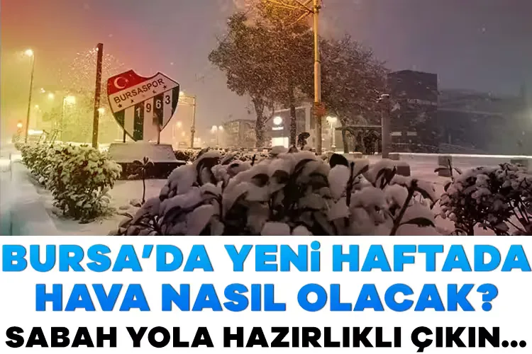 Bursa’da Hava Durumu: Soğuk Hava Sona Erdi!