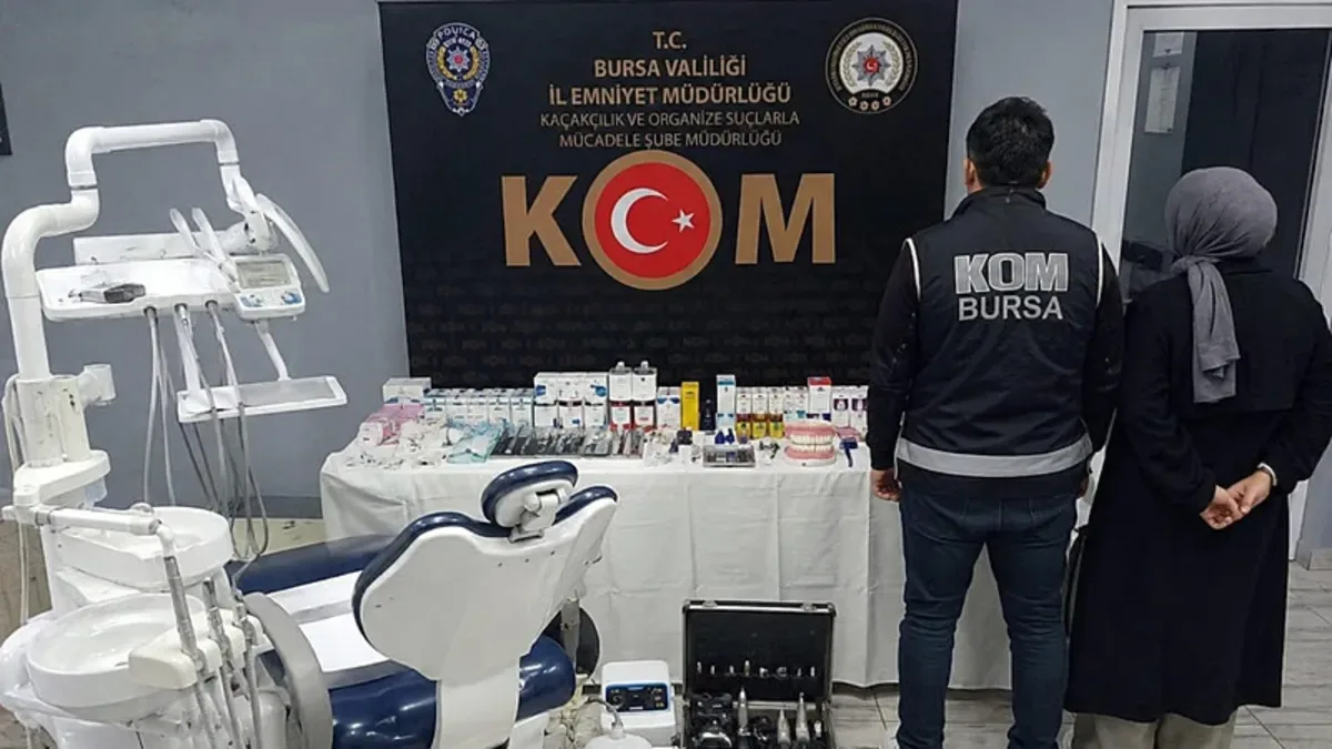 Bursa’da Kaçak Diş Muayenesi Operasyonu!