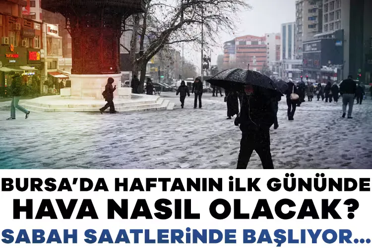 Bursa’da Kar Yağışı İçin Geri Sayım Başladı!