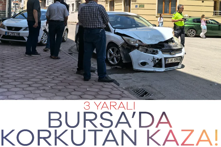 Bursa’da Korkutan Kaza: 3 Yaralı!