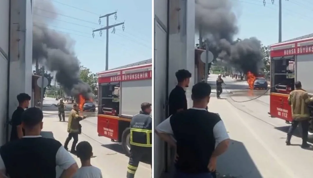 Bursa’da Otomobil Yangını: Maddi Hasar Meydana Geldi!
