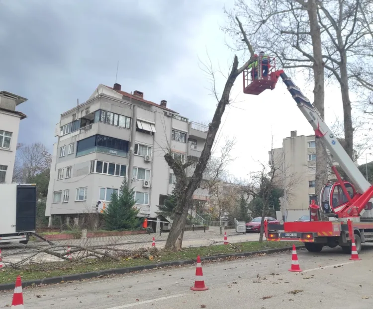 Bursa’da Şiddetli Lodos: Ekipler Hızla Müdahale Etti