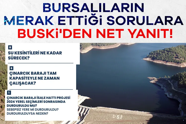 Bursa’da Su Sorununa BUSKİ’den Açıklık!