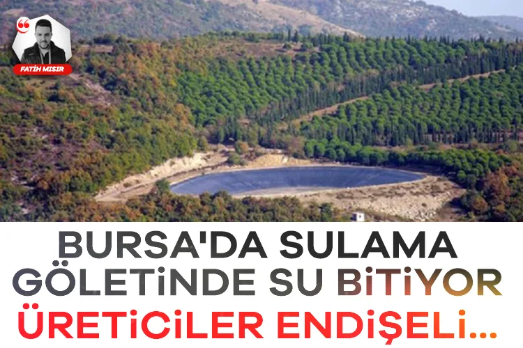Bursa’da Sulama Göleti Kuruyor, Çiftçiler Endişeli!
