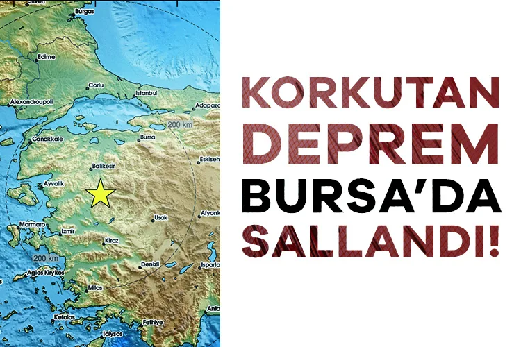 Bursa’da Tedirgin Edici Deprem Sarsıntısı!