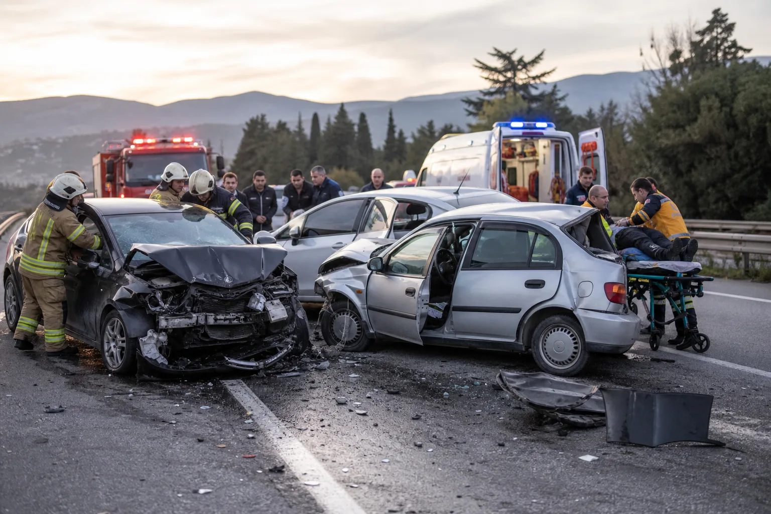 Bursa’da Trafik Kazasında 5 Kişi Yaralandı
