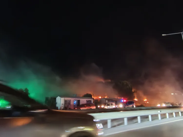 Bursa’da Yangın Korkuttu, İtfaiye Seferber Oldu!