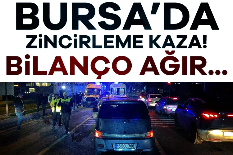 Bursa’da Zincirleme Kaza: 5 Yaralı!