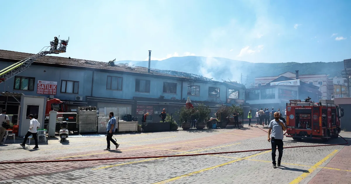 Bursa İtfaiyesi Kayhan’daki Yangına Anında Müdahale