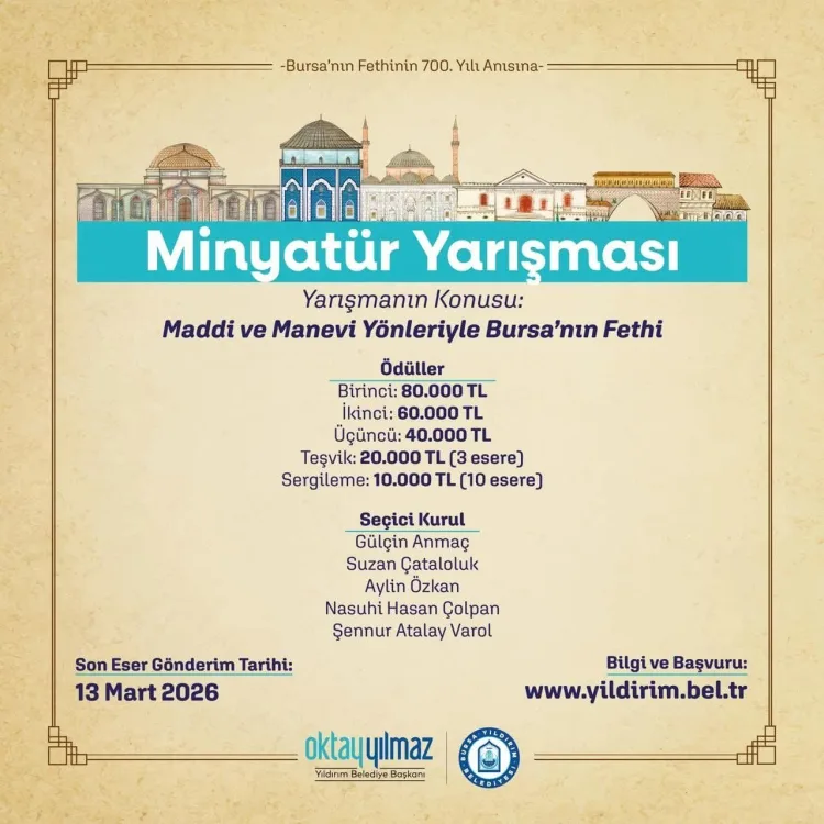 Bursa’nın Fethi İçin Minyatür Yarışması Başladı!