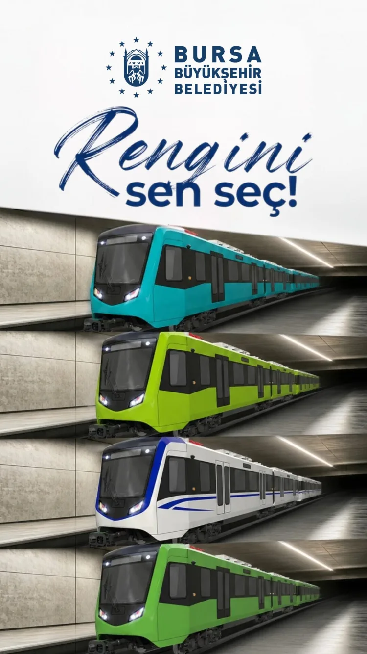 Bursalılar Yeni Raylı Araçların Rengini Seçiyor!