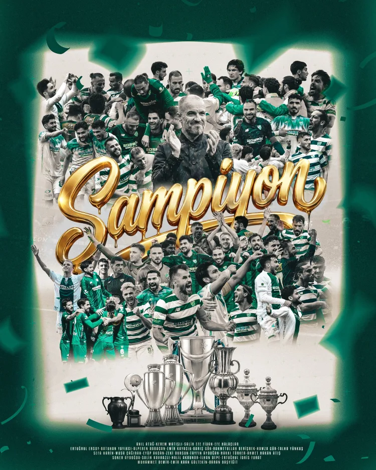 Bursaspor, Somaspor’u 5-1 Yenip Şampiyon Oldu!