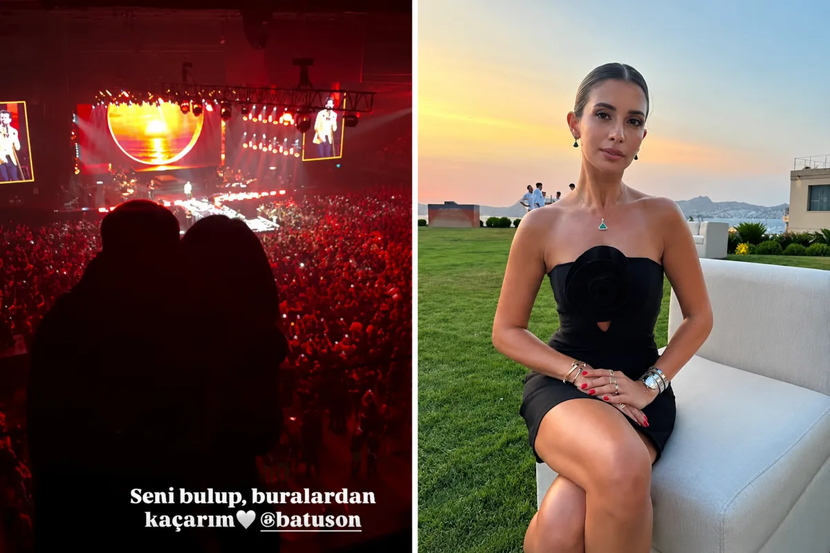 Buse Terim ve Batu Son, Yalın konserinde romantik anlar yaşadı