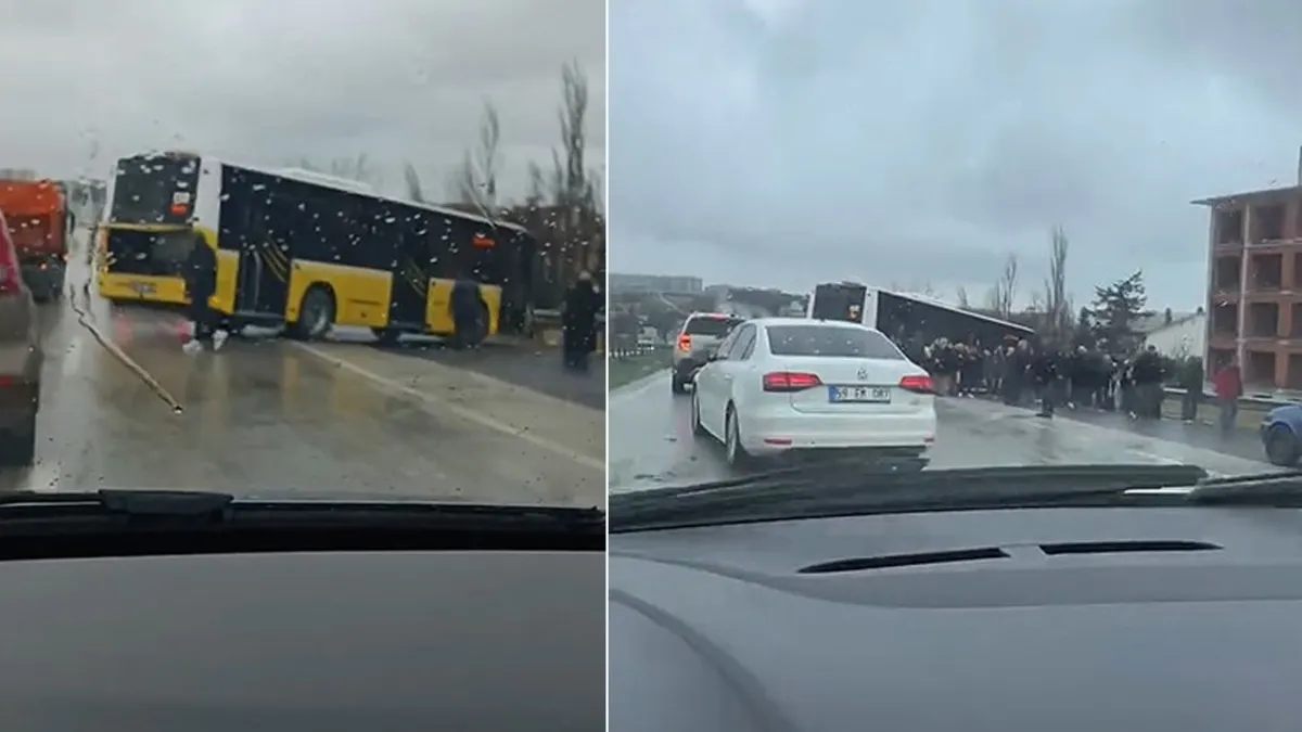 Büyükçekmece’de İETT Otobüsü Kaza Yaptı: 5 Yaralı!