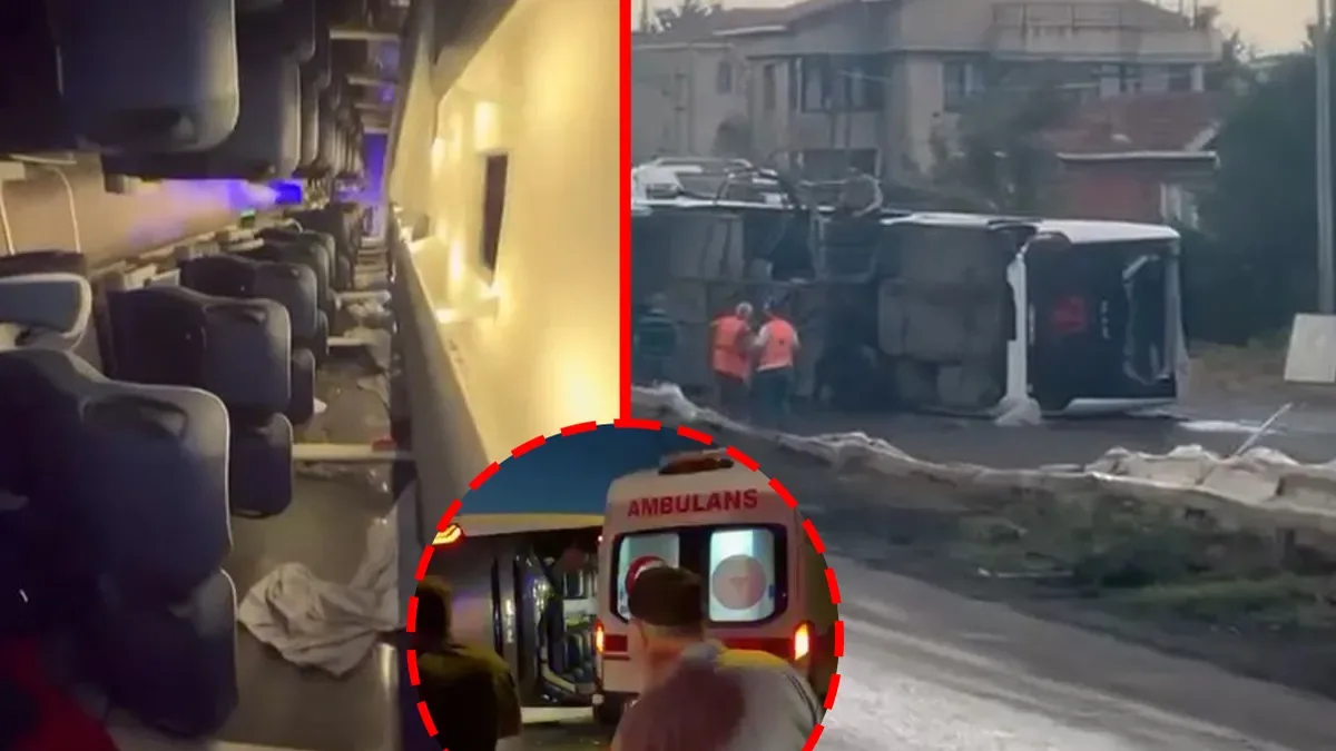 Büyükçekmece’de Servis Otobüsü Devrildi: 18 Yaralı!