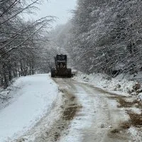 Büyükşehir'in karla mücadelesi bayramda da sürüyor Büyükşehir'in karla mücadelesi bayramda da sürüyor