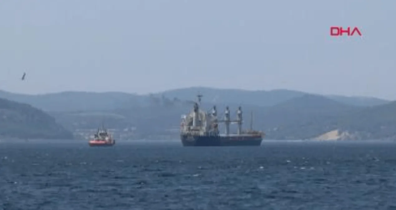 Çanakkale’de Yük Gemisi Makine Arızası Geçirdi