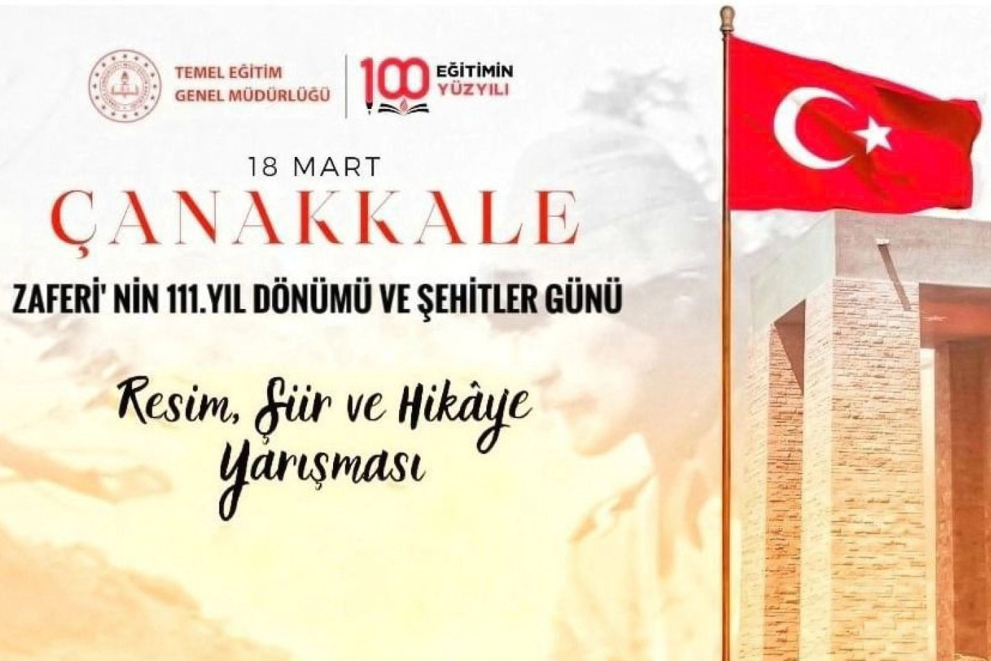 Çanakkale Zaferi İçin Öğrencilere Yarışma!