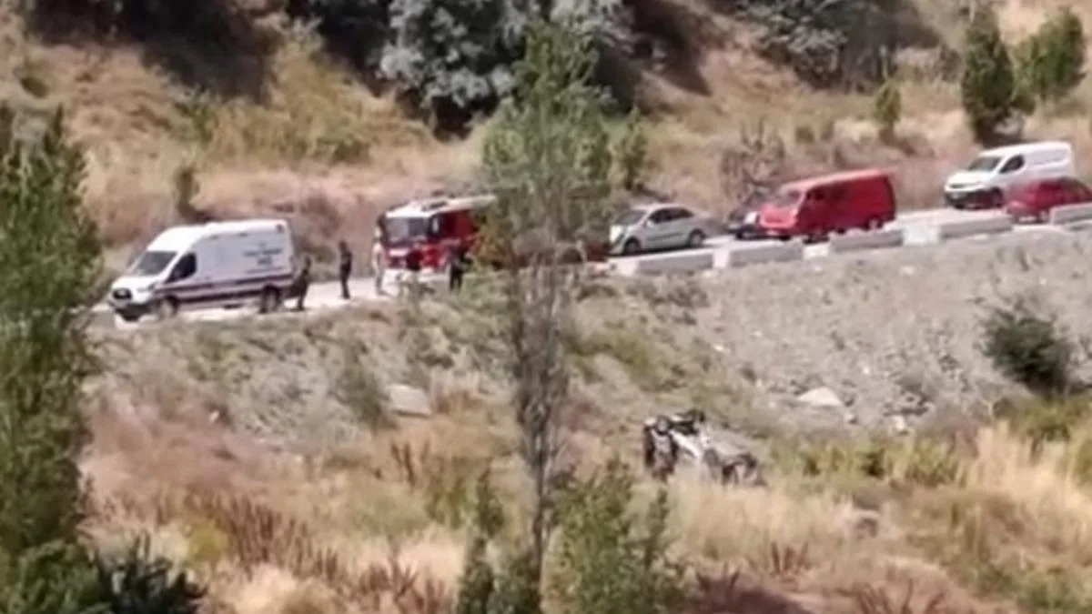 Çankaya’da Kontrolden Çıkan Araç Şarampole Yuvarlandı