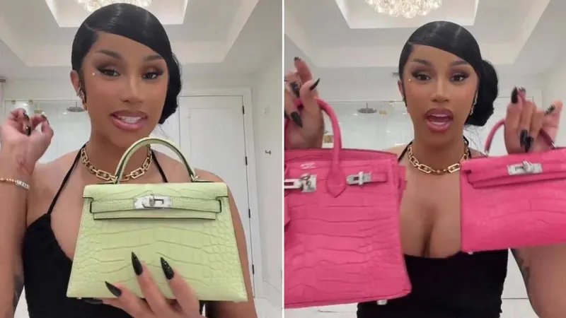 Cardi B’den 9 Milyon TL’lik Çanta Koleksiyonu!