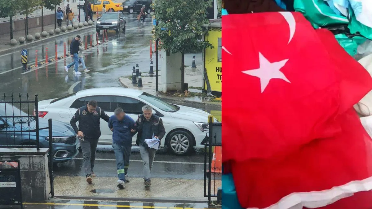 Çerkezköy’de Bayrak Provokasyonu: Şüpheli Gözaltında
