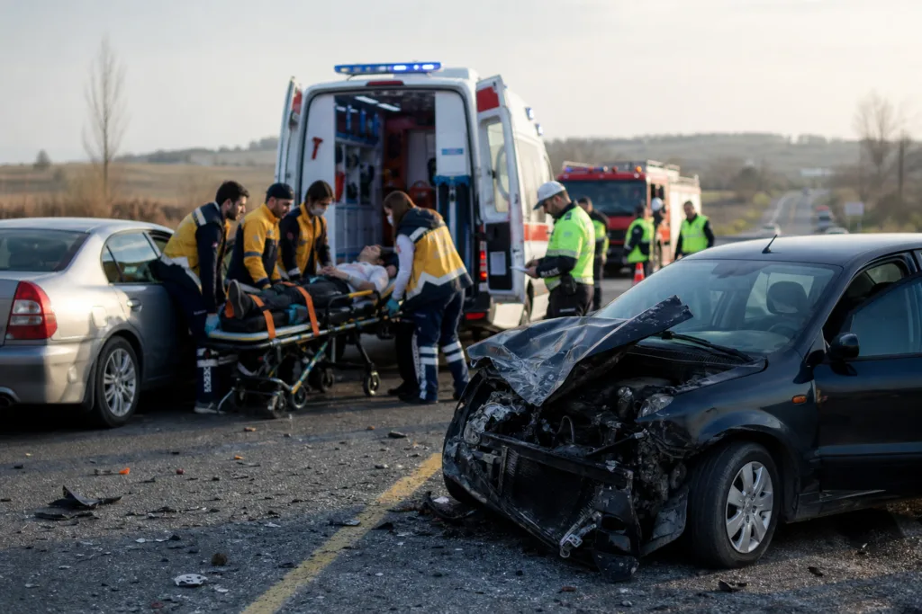 Çerkezköy-Kapaklı Yolunda Trafik Kazası: 2 Yaralı