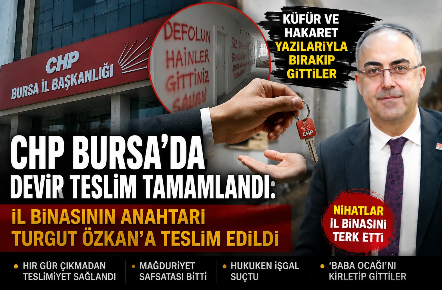 CHP Bursa’da Devir Teslim Tamamlandı!