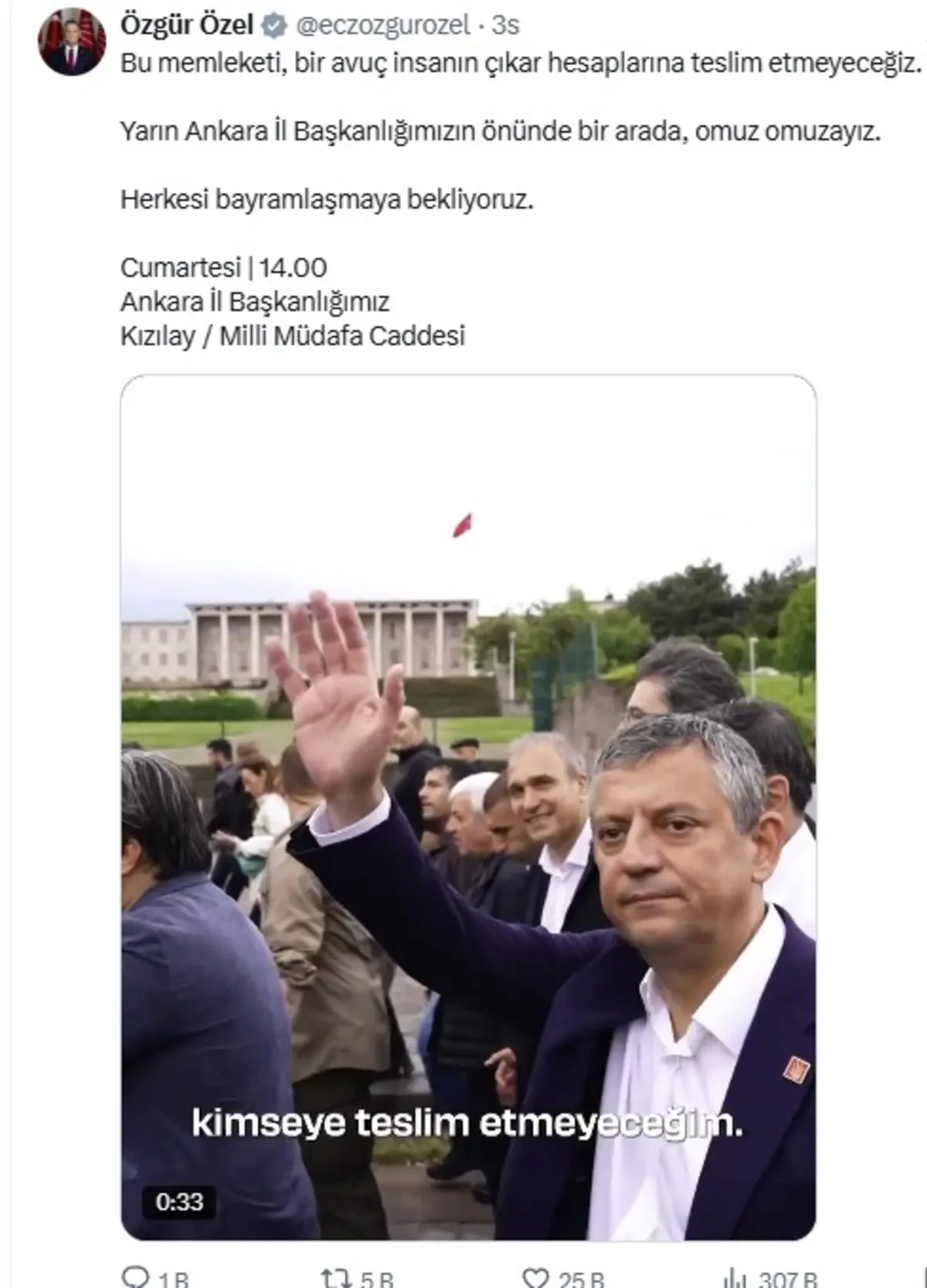 CHP de bayramlaşma düellosu! Kılıçdaroğlu ve Özel den aynı saatte program 2