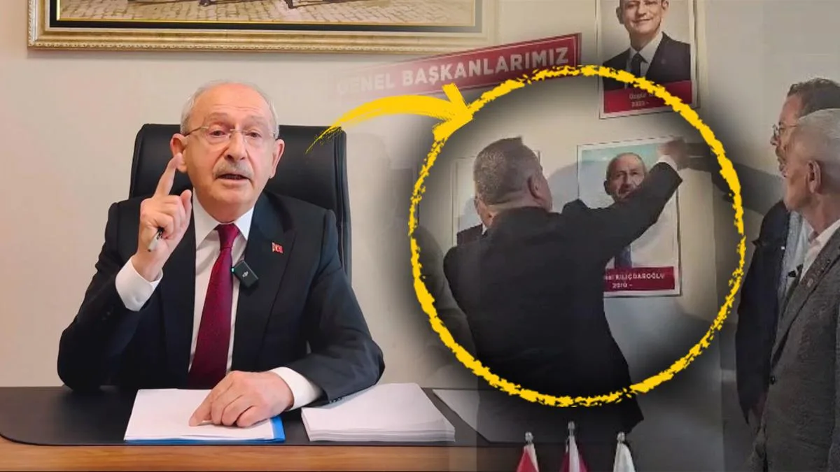 CHP’de Kılıçdaroğlu Fotoğrafı İndirildi!